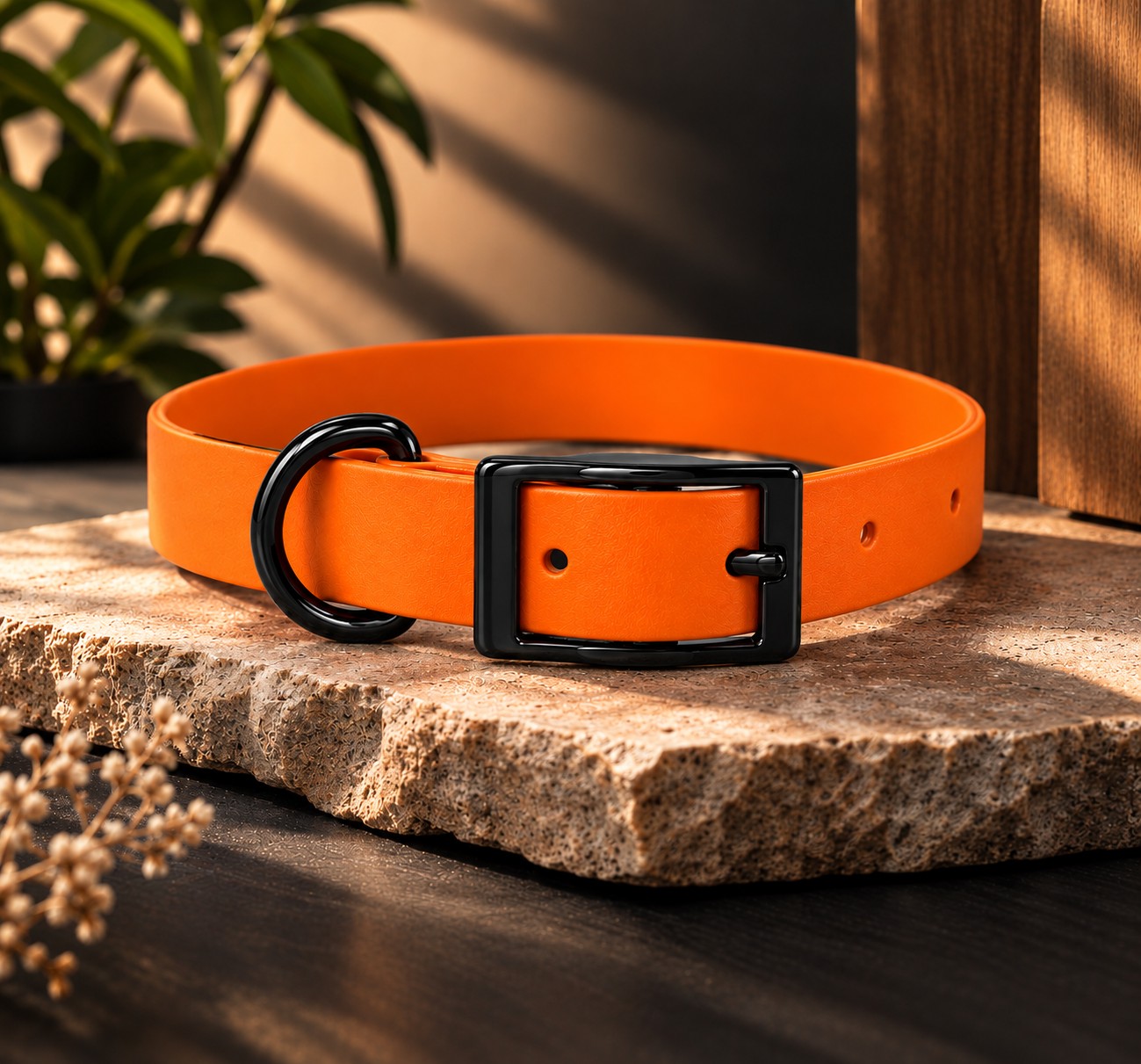 Collier Biothane orange LinkForever