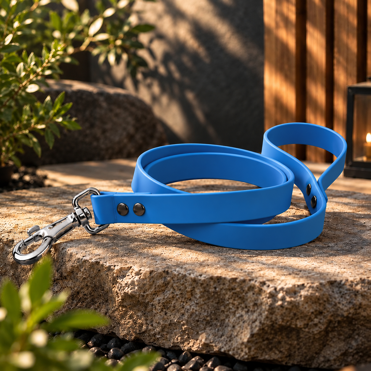 Laisse Biothane bleue LinkForever